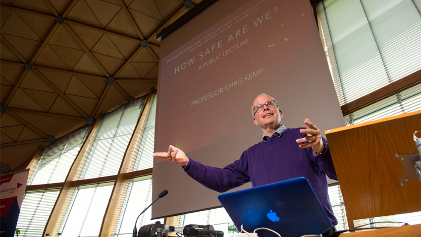 Staying safe in an uncertain world: Lecture by Professor Chris Kemp