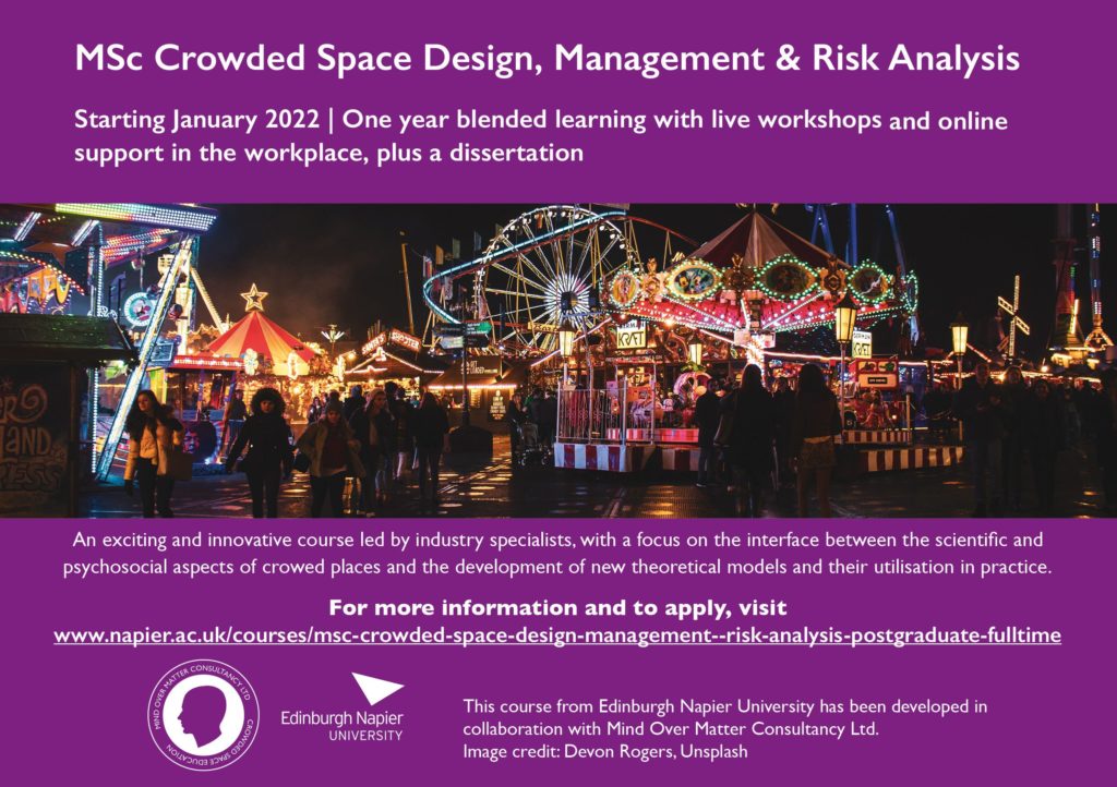 MSc Crowded Space Design, Management and Risk Analysis